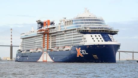 First look as new Celebrity Xcel cruise ship completes sea trials
