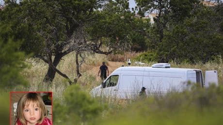 Una imagen vía satélite llevó a los investigadores hasta el descampado donde buscan a Madeleine McCann