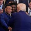 Trump hosts NCAA basketball champion Florida Gators at the White House