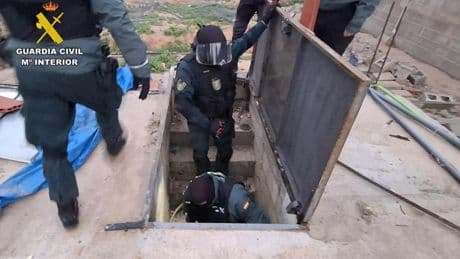 Un búnker subterráneo y dos viviendas servían para cultivar marihuana en Albacete: hay cinco detenidos