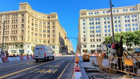 Via Laietana estará cortada entre plaza Antoni Maura y Colom este domingo