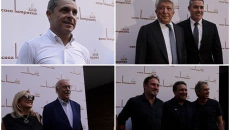 El fútbol se cita en casa de Sergi Barjuan