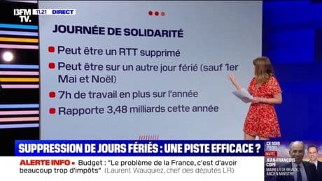 LES ÉCLAIREURS - Suppression de jours fériés: une piste efficace pour le budget 2026?