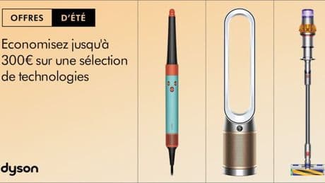 Aspirateurs sans fil, purificateurs, Airwrap : 10% de remise supplémentaire sur les soldes Dyson avec ce code