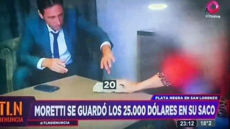 Cazan al presidente de San Lorenzo... ¡guardándose 25.000 dólares para fichar a un joven!
