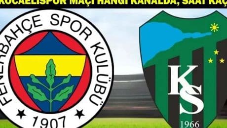 Fenerbahçe-Kocaelispor maçı hangi kanalda, saat kaçta? Fenerbahçe-Kocaelispor maçı tarihi, saati ve canlı yayın kanalı!