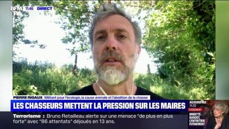 Chasseurs: "Ces gens, il faut les raisonner", réagit Pierre Rigaux, militant pour l'écologie