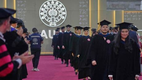 First class graduates from American University of Baghdad, once Saddam's palace