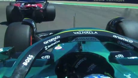 Alonso evita el drama: "Casi me estrello con Leclerc"