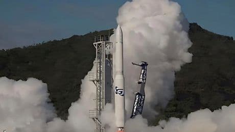 First Australian-made rocket crashes after 14 seconds of flight in a failed attempt to reach orbit