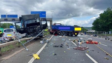 Major motorway shut nearly 24 hours after major eight-vehicle crash
