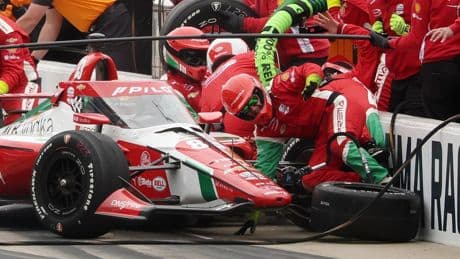 ‘Like a bowling ball’ – Horrifying crash as Indy 500 driver ploughs into his pit crew and injures four team members