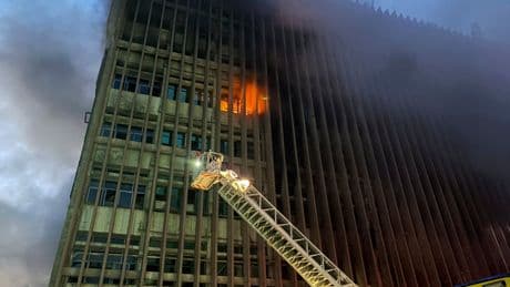 Cairo telecom building fire kills 4 and injures 26
