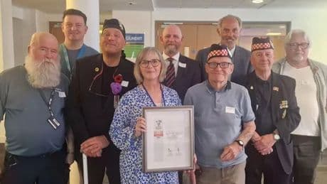 East Renfrewshire veterans celebrate Health for Heroes Award at VE Day Event