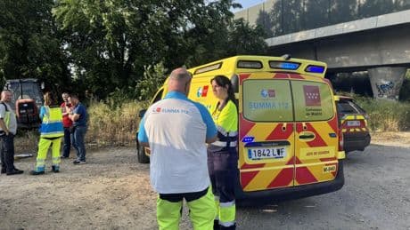Muere desangrado un hombre de 81 años tras seccionarse por accidente una pierna con su tractor en Getafe