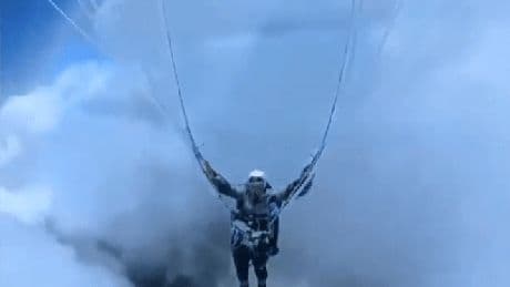 Shock vid shows half-frozen paraglider who was sucked 5 MILES into sky by vortex & left shivering in -40C conditions