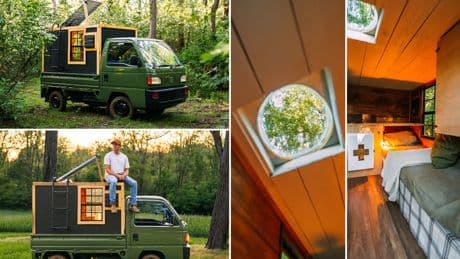 Is this the world’s smallest mobile home? Inside the tiny home on wheels that’s just 7-feet long (but has a toilet and shower)