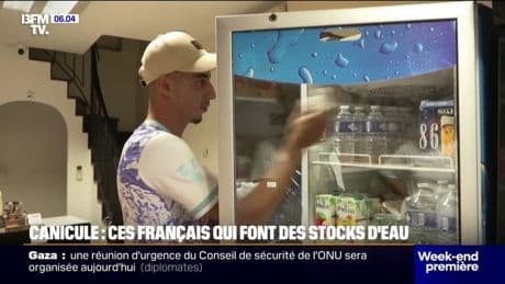 Face à la canicule attendue, les Français se préparent en faisant notamment des stocks d'eau