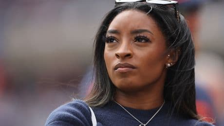 Simone Biles’ social media post ‘good thing guys don’t compete against girls’ resurfaces as Riley Gaines feud takes a twist