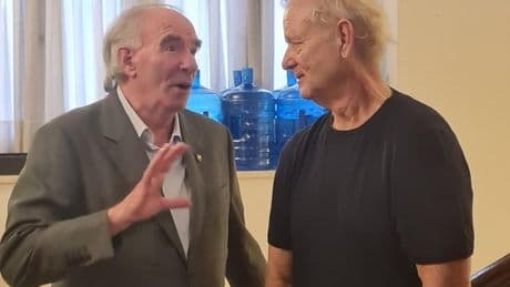 Bill Murray reparte felicidad en Bilbao (y charla con Iríbar)