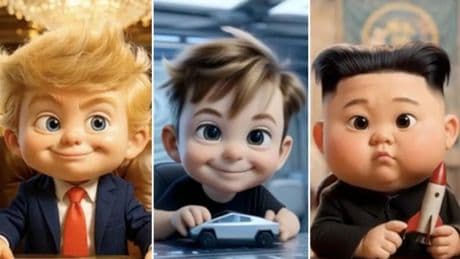Rusia presenta una serie infantil con Trump, Musk y Putin bebés para "inculcar el patriotismo" a los niños