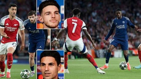 Arsenal don't fear Paris Saint-Germain but need to create a 'magic moment' says Declan Rice as Gunners target first Champions League final since 2006
