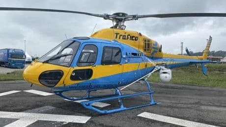 Los 9 helicópteros de vigilancia de DGT, en tierra desde el 1 de septiembre tras finalizar el contrato de mantenimiento