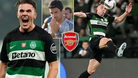 Arsenal close to 'completing deal for Viktor Gyokeres' with Gunners 'in final steps of negotiations with Sporting Lisbon' for striker