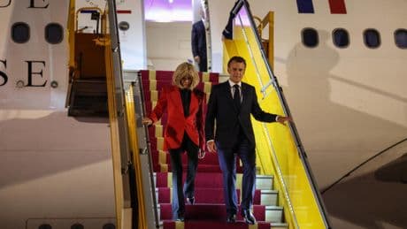 Macron says he and wife were ‘horsing around’ in apparent fight caught on camera