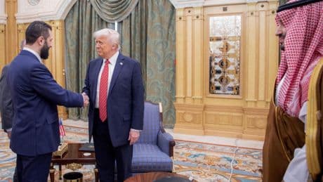 Historic meeting between Trump and Syrian leader al-Sharaa after US vows to lift sanctions