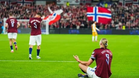 Norway reach double figures against Moldova as Man City forward scores five