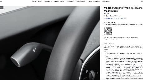 Tesla will sell you back the turn signal stalk it removed from the Model 3