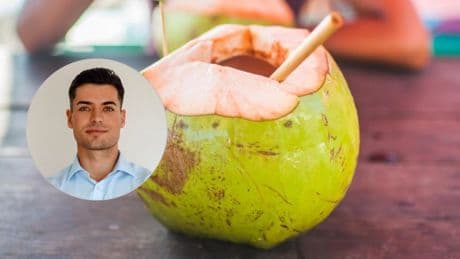 Alejandro Pérez, nutricionista: ''El agua de coco es un gran protector renal por su efecto diurético y tiene un papel antienvejecimiento''