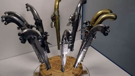 'Outstanding' pistols go on public display in rural Stirling village where they were made in the 1700s
