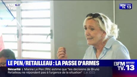 Marine Le Pen étrille le gouvernement et dans son viseur: le ministre de l'Intérieur Bruno Retailleau