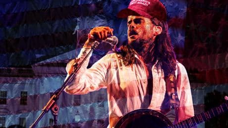 Why is a former Mumford & Sons banjo player asking questions in the White House?