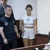 'Terrified' British student, 18, says she is pregnant as she appears in court on drugs charges after vanishing in Thailand then reappearing in Georgia accused of smuggling 30lb of cannabis