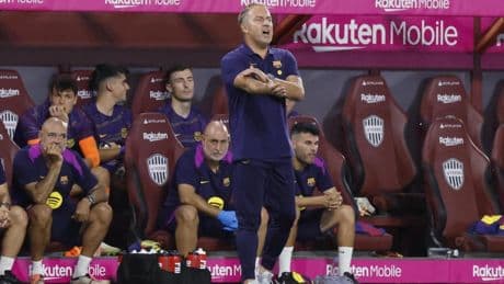 Flick y su staff ya utilizan el primer producto de Barça Mobile