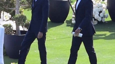 Larry David makes surprise appearance at Josh Allen and Hailee Steinfeld wedding