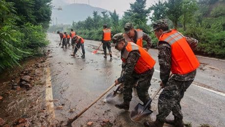 Heavy rains in northern China kill 4 as Beijing and neighboring areas issue flood warnings