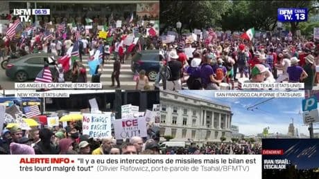 🗨️ "No Kings !": des milliers de manifestants se sont mobilisés ce samedi contre le défilé militaire de Donald Trump