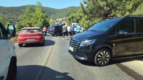 Turistik yolda felaketten dönüldü