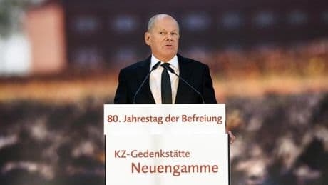 80 Jahre nach Kriegsende: Scholz ruft zum Schutz Europas auf
