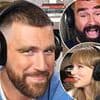 How Jason and Travis Kelce reacted to Taylor Swift's bombshell album reveal live on their New Heights podcast
