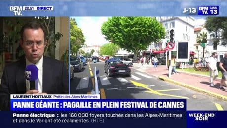Panne de courant à Cannes: Laurent Hottiaux, préfet des Alpes-Maritimes, indique "qu'une enquête est en cours" sur deux actes malveillants