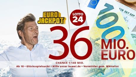 Ziehung Freitag! 36 Millionen im Eurojackpot – hier für nur 3 Euro mitspielen