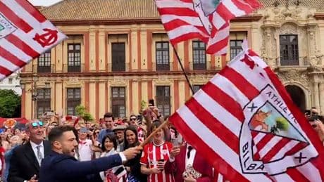 Primer aniversario de boda de los novios de la final de Copa: «Somos muy felices, el Athletic nos ha dado suerte»