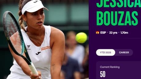 Jessica Bouzas entra por primera vez en el top 50 mundial