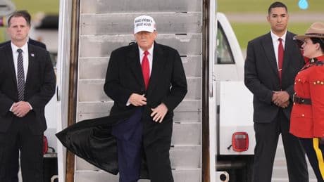Trump starts G7 trip off by meeting with Canadian Prime Minister Mark Carney