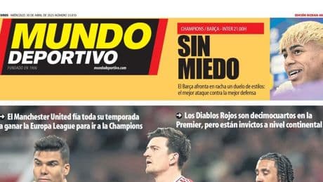 Portada de hoy de la Edición Bizkaia-Araba de Mundo Deportivo